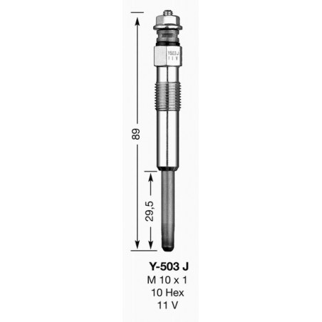 GLOW PLUG Y503J DP10 UT - NGK - Spark plug and suppressor - Jardinaffaires 