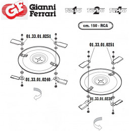 Gianni Ferrari straight ventilated knife 01.33.01.0230 - GIANNI FERRARI - Knife - Garden Business 