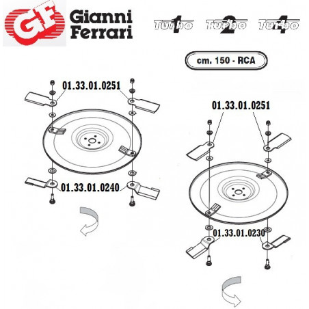 Gianni Ferrari straight ventilated knife 01.33.01.0230 - GIANNI FERRARI - Knife - Garden Business 