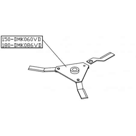 Rodamiento de cuchillas para cortadora rotativa Delmorino DMK150/3 - DMK060VD