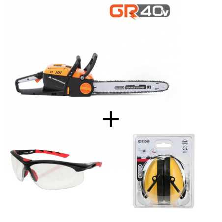 LS G35W Yard Force Chainsaw Pack + Oregon Ear Protectors + Oregon Protective Glasses