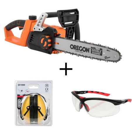 LSC35 Yard Force battery chainsaw pack + Oregon ear protectors + Oregon protective glasses