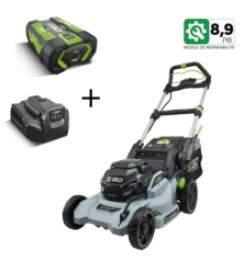 EGO LM1702E-SP battery mower with 4 Ah battery and 2 charger