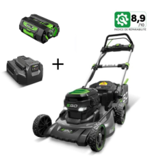 EGO LM2021E-SP battery mower with 5 Ah battery and 2 charger