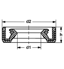 Joint spi  - Kawasaki - Référence origine 920497015 3