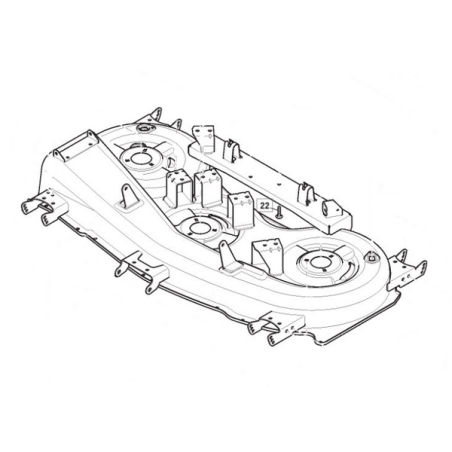 Ride-on cutting deck 118 cm GGP - 382565089/0