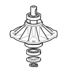 Self-supporting blade bearing 72cm GGP - 384207250/0