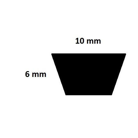 Courroie lisse trapézoïdale - Mitsuboshi - Z165