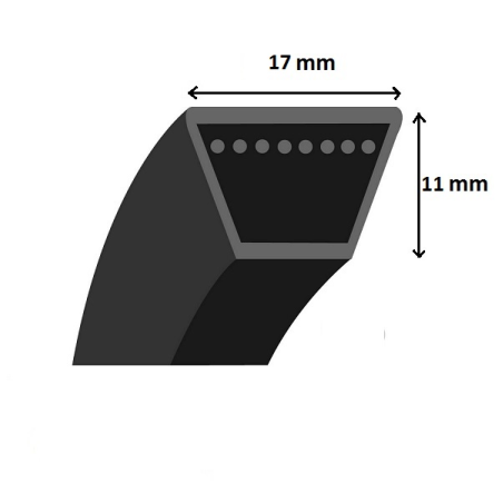 Glatter Trapezriemen - Mitsuboshi - B225