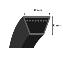 Glatter Trapezriemen - Mitsuboshi - B375