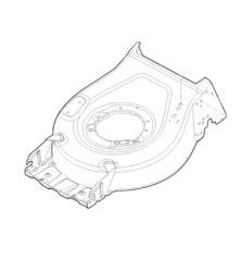 Gray mower frame COLLECTOR 543 Stiga - GGP - 381005026/0