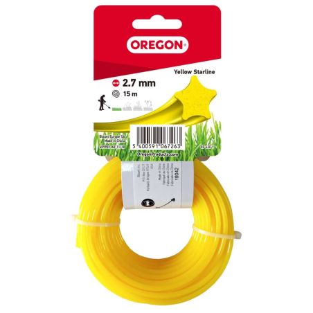 Hilo para desbrozadora Etoile Nylon Amarillo ø 2.7mm/15m Oregon 69-430-Y