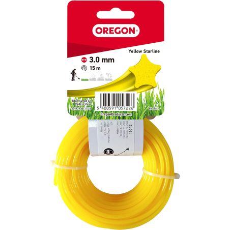 Hilo para desbrozadora Etoile Nylon Amarillo ø 3.0mm/15m Oregon 69-458-Y