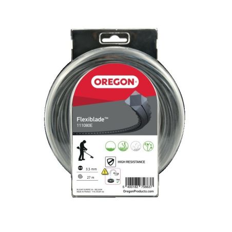 Desbrozadora linea Cuadrada Flexi-cuchilla Negro/Gris ø 3.5mm/27m Oregon 111084E