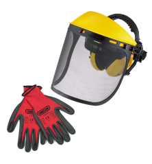 Kit de seguridad facial para trabajos forestales y de jardinería: visera + protectores auditivos - Oregon 581188