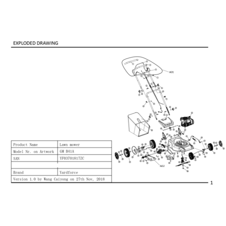 Écrou autobloquant non métallique M5 pour GM B41A