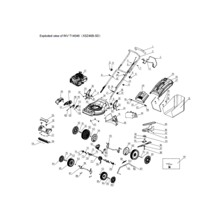 Écrou autobloquant à bride M6 pour INV T14046