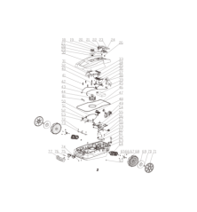 Vis à tête cylindrique à empreinte cruciforme, rondelles de blocage à ressort simple et rondelles plates - B607005002