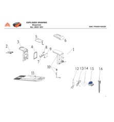 Vis taraudeuse à tête cylindrique à empreinte cruciforme pour EASYMOW 260