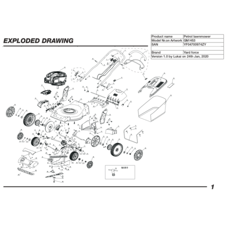 Boulon de fixation du moteur pour GM H53