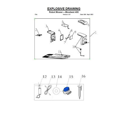 Vis axiales à tête cylindrique sphérique fendue pour MB 400