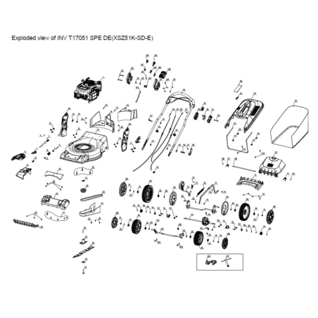 Ensemble d'insertion de support de batterie pour INV T17051 SPE DE