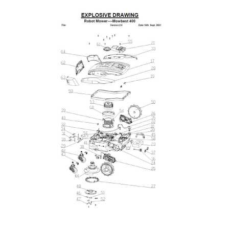 Groupe moteur de tonte - 1920916MB pour MB 400