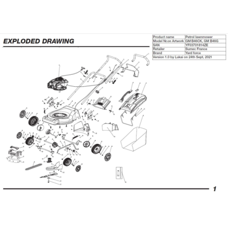 Moteur B&S 450E pour GM B46CK