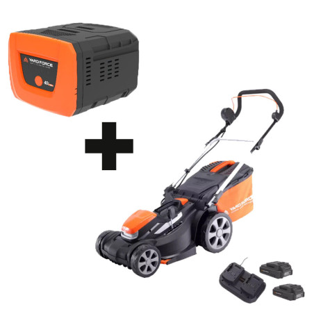 Yard Force LMC40A Akkumäher-Paket + ALG40 Ersatzakku