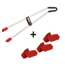 Pack recogedor de residuos manual Ranger Max Halping 88 cm + 3 pares de puntas de repuesto Helping Hand