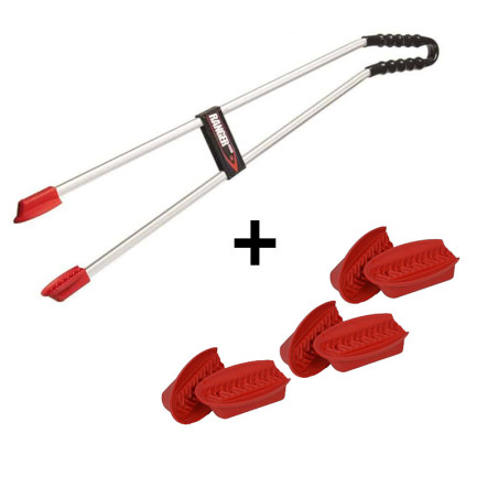 Pack recogedor de residuos manual Ranger Max Halping 88 cm + 3 pares de puntas de repuesto Helping Hand