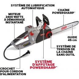 Tronçonneuse électrique Oregon CS1500 + 2 Chaînes