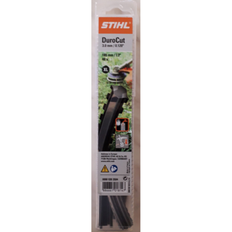 Brins pour Durocut 20-2 et 40-2 Taille XL STIHL débrousailleuse 00009303504 - 3 mm - 48 fils à denture m